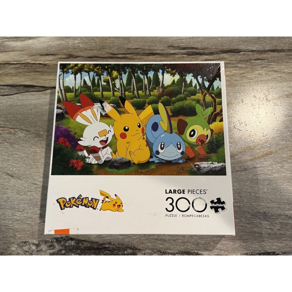 Pokemon Jigsaw Puzzle Pikachu Galar Starter Buffalo Games 300‎ Piece USED